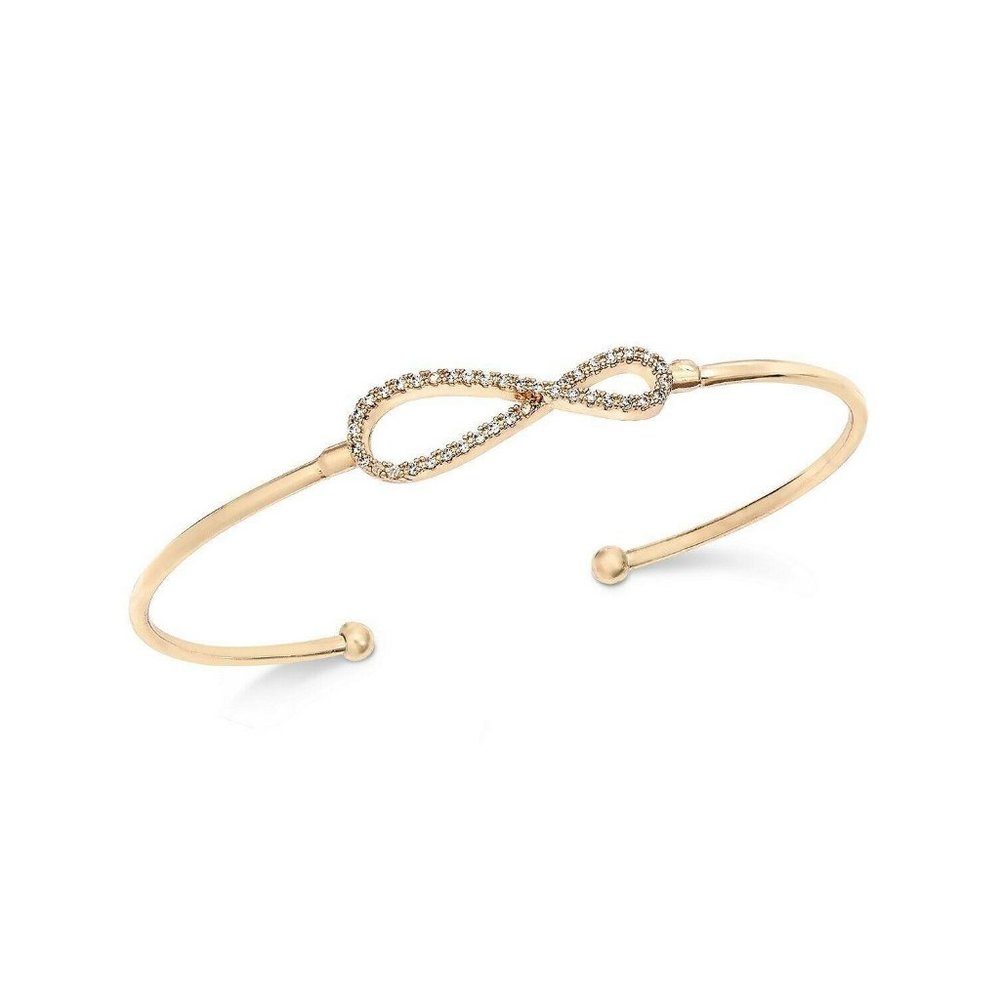 Charter Club Pavé Infinity Cuff Bracelet